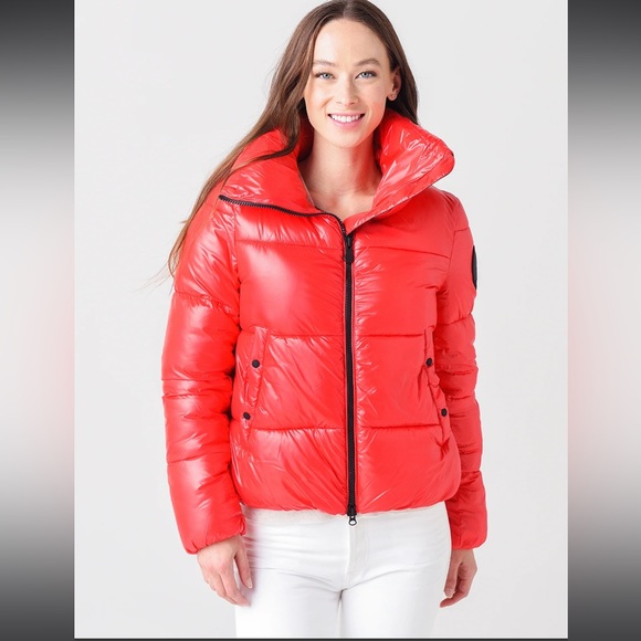 SAVE THE DUCK Jackets & Blazers - Save The Duck Red Isla Puffer
